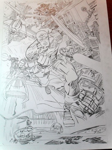 Captain America - Jack Kirby - Crayon entier