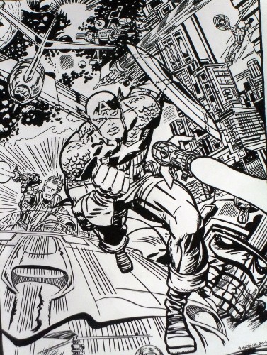 Captain America - Jack Kirby - Encrage entier