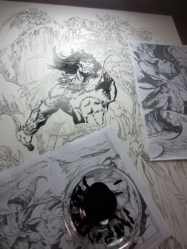 Conan le Barbare - Pablo Marcos - Encrage 2014 - Plan de Travail