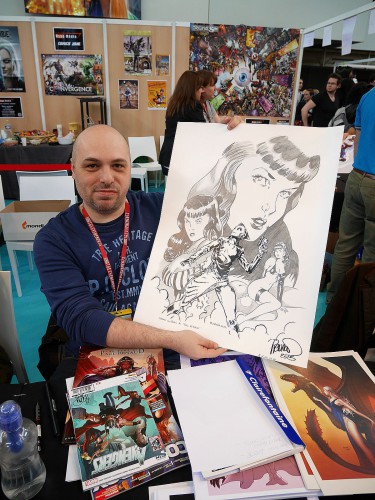 Paul RENAUD et ma repro Rocketeer/Bettie