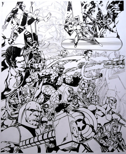 Hommage à Jack Kirby - Alan Davis - Encrage