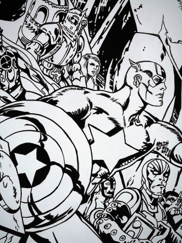 Hommage à Jack Kirby - Alan Davis - Captain America